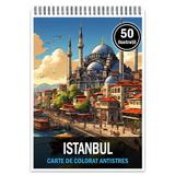 Carte de colorat pentru relaxare si antistres, 50 de ilustratii, Istanbul, Editura Legendary Print, 106 pagini 