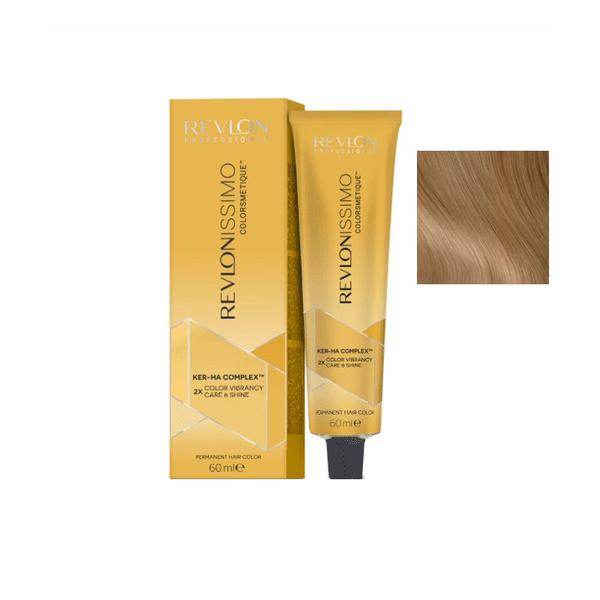 Vopsea Permanenta - Revlon Professional Revlonissimo Colorsmetique Ker-Ha Complex Permanent Hair Color, nuanta 7.3 Medium Golden Blonde, 60 ml