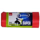 Saci Menajeri Rosii - Sano Optima Super, 35 l, 15 buc