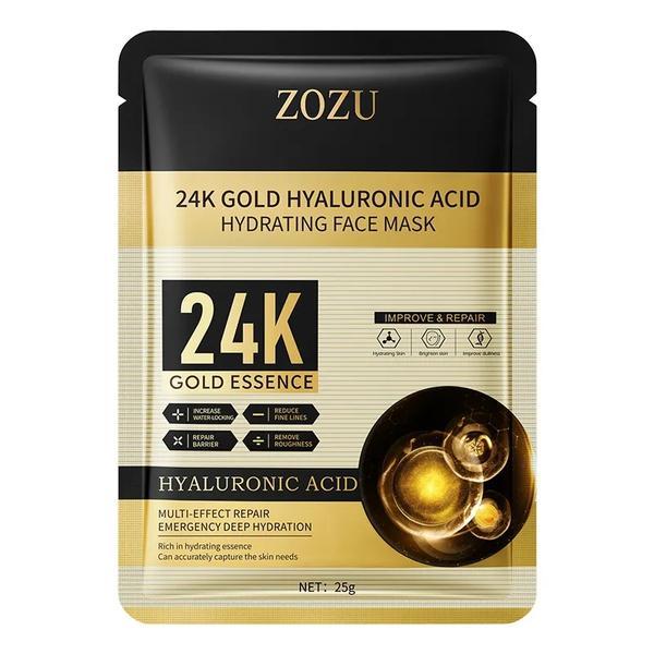 Masca servetel hidratanta cu aur 24k si acid hialuronic 25 gr