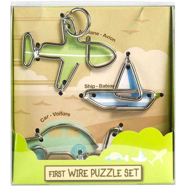 Transporturi - Set 3 Puzzle Metalice Eureka, First Wire