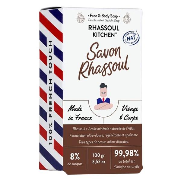 Sapun pentru Fata si Corp cu Argila - Monsieur Barbier Face and Body Soap Rhassoul Kitchen, 100 g