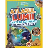 Atlasul lumii. Carte de activitati cu autocolante, editura Litera