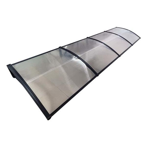 Copertina de usa, negru transparent, accesorii montaj inclus, Maprofi - 400x100 cm