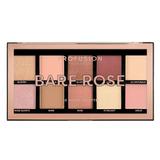 Paleta Farduri Vegane, 10 Nuante - Profusion Cosmetics Bare Rose, 103 g