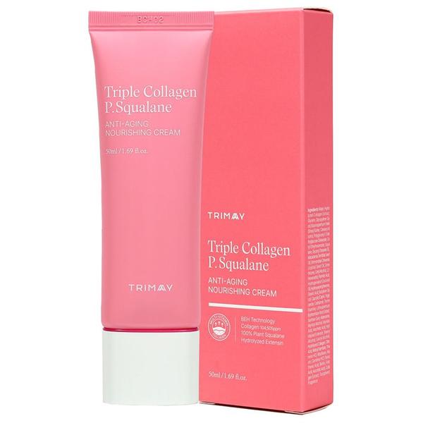 Crema Hranitoare pentru Fata cu Colagen - Trimay Triple Collagen P. Squalane Anti-Aging Nourishing Cream, 50 ml