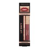 Set Luciu de Buze Ultra Neted si Lucios & Creion pentru Buze cu Finish Satinat - Profusion Cosmetics Lip Envy Twinkling Mauve, 1 pachet