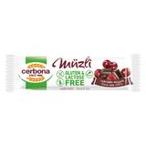 SHORT LIFE - Baton Musli cu Ciocolata si Visine, fara Gluten, fara Lactoza - Cerbona Choco-Sour Cherry Muesli Bar, 35 g