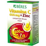 SHORT LIFE - Vitamina C 600 mg Retard + Zinc - Beres, 30 comprimate