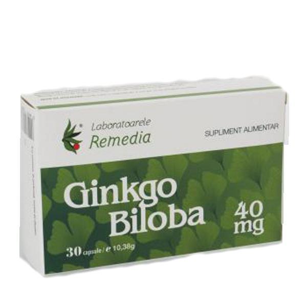 SHORT LIFE - Ginkgo Biloba 40 mg Remedia, 30 capsule