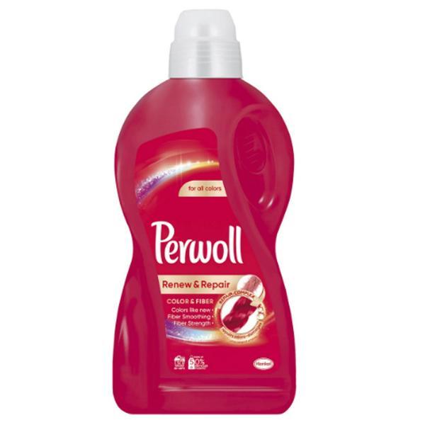 SHORT LIFE - Detergent Lichid pentru Rufe Colorate - Perwoll Renew & Repair Color & Fiber for All Colors, 1800 ml