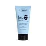 Masca pentru Fata cu Carbune - Ziaja Jeju Blue Young Skin  Black Face Mask, 50 ml