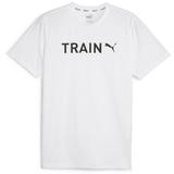 Tricou barbati Puma Men S Graphic Tee Train 52428957, L, Alb