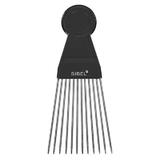 Pieptene profesional din metal pentru parul afro/electrizat Mediu 8 cm