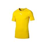 Tricou barbati Puma Liga Baselayer Tee Ss 65591806, L, Galben