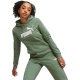 Hanorac femei Puma Ess Logo Hoodie Fl S 58678948, L, Verde