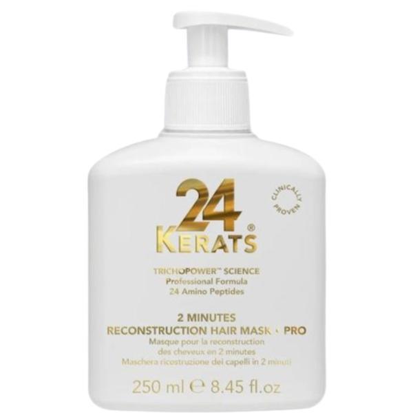 Masca pentru par 2 Minute Reconstruction Hair Mask 24Kerats, 250 ml