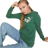 Hanorac femei Puma Ess Logo Hoodie Tr S 58679792, XS, Verde