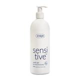 Gel de Curatare Cremos pentru Fata si Corp - Ziaja Sensitive Creamy Wash Gel For Face and Body, 400 ml