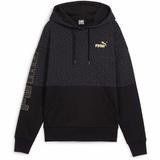 Hanorac femei Puma Power Logo Love Colorblock Hoodie F 67719701, S, Negru