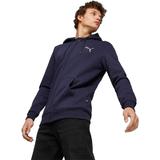 Hanorac barbati Puma Ess Logo Lab Holiday Full-zip Hoodie Fl 67592506, XL, Albastru