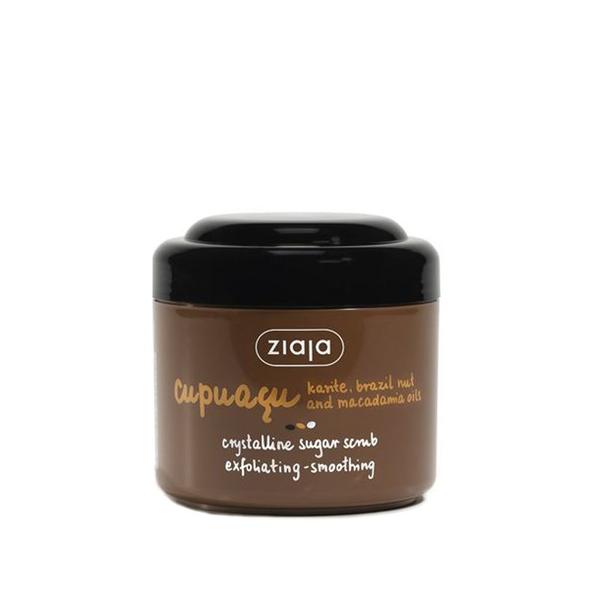 Scrub Exfoliant pentru Corp cu Cristale de Zahar - Ziaja Cupuacu Crystalline Sugar Scrub Exfoliating - Smoothing, 200 ml