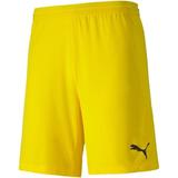 Pantaloni scurti barbati Puma Teamfinal 21 Knit Shorts 70425707, XL, Galben