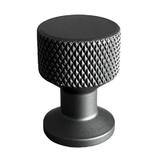 Buton pentru mobila Demir, finisaj negru mat CB, Ø:22 mm