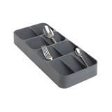 Organizator pentru tacamuri cu 9 compartimente, gri deschis, 38.5x16.5x5.2 cm