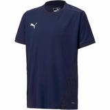 Tricou copii Puma Teamgoal 23 Jersey Jr 70416006, 152, Albastru