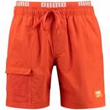 Pantaloni scurti barbati Puma Swim Men Utility Mid Shorts 1p Chil 93805701, S, Portocaliu