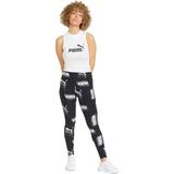 Colanti femei Puma Power High-waist 78 Aop Leggings P 84712201, S, Negru