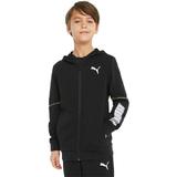 Hanorac copii Puma Active Sports Full-zip Hoodie Tr B 84699701, 164, Negru