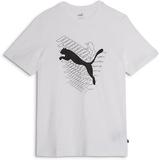 Tricou barbati Puma Graphics Cat Tee 68016602, XXL, Alb