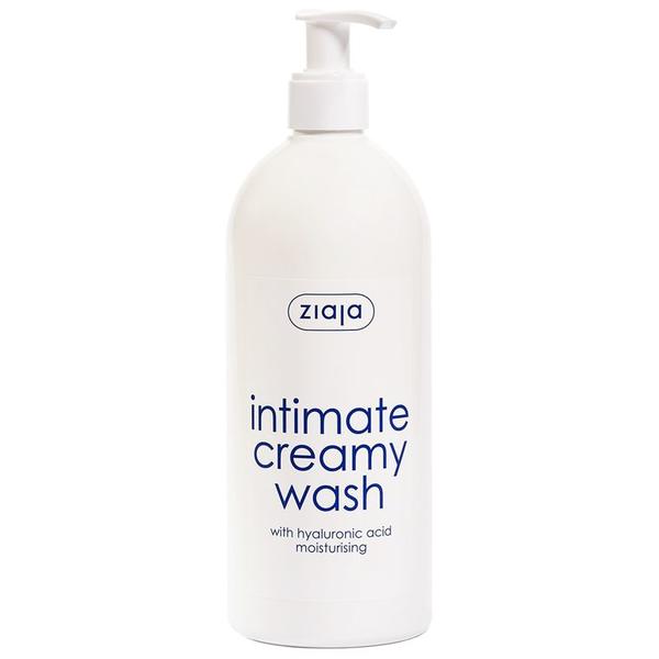 Gel Cremos pentru Igiena Intima cu Acid Hialuronic/ Hranire - Ziaja Intimate Creamy Wash, 500 ml