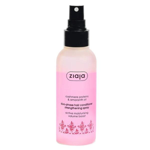 Balsam Spray Duo-Fazic pentru Intarirea Parului - Ziaja Cashmere &amp; Amaranth Oils Duophase Hair Conditioner Strengthening Spray, 125 ml