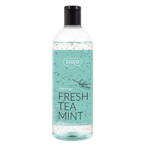 Gel de Dus cu Extract din Ceai si Menta - Ziaja Shower Gel Fresh Tea Mint, 500 ml