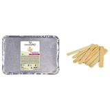 CADOU 50 buc. spatule mari + Ceara Epilat Traditionala White Chocolate SensoPro Milano - 1 Kg
