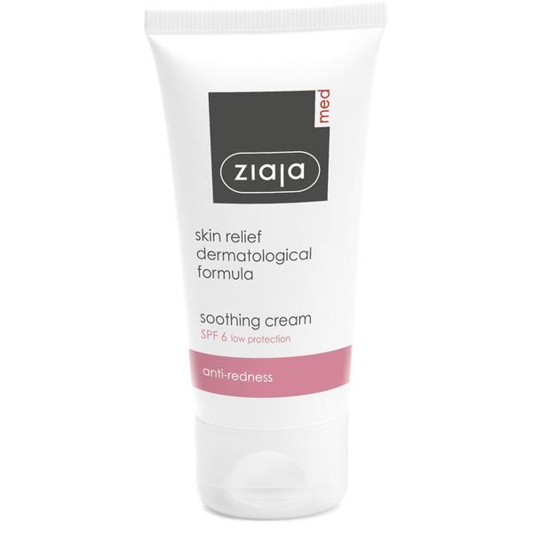 Crema Calmanta pentru Acnee Rozacee - Ziaja Med Anti-Redness Soothing Cream, 50 ml