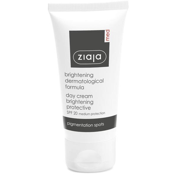 Crema de Zi Iluminatoare Contra Petelor Pigmentare SPF20 - Ziaja Med Brightening Protective Day Cream SPF20, 50 ml