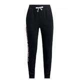 Pantaloni copii Under Armour Rival Fleece 1356487-002, 118, Negru