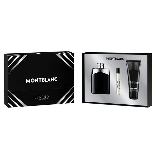 Set Montblanc Legend: Apa de Toaleta, 100 ml + Gel de Dus, 100 ml + Apa de Toaleta, 7,5 ml