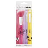 Set cu 3 Pensule pentru Machiaj - Makeup Revolution Fornite Character Trio Set Brush, 1 set