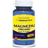 Supliment Alimentar Magneziu Organic cu Vitamina B complex Herbagetica, 60 capsule