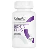 Supliment alimentar OstroVit Biotin Plus (Biotina 2500mcg + Zinc + Seleniu), 100 capsule