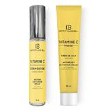 Pachet Crema si Serum cu Vitamina C antirid si luminozitate ten, ICB 50ml + 15ml