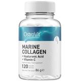 Supliment alimentar OstroVit Marine Collagen cu Hyaluronic Acid cu Vitamina C, 120 capsule