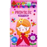 Carte de colorat cu 5 creioane. Printese, editura Flamingo