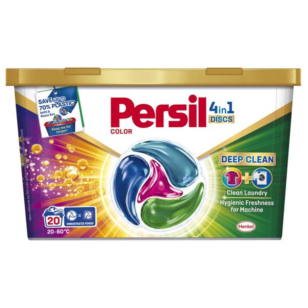 Detergent Capsule pentru Rufe Colorate - Persil Disc Color 4 in 1 Deep Clean, 20  buc