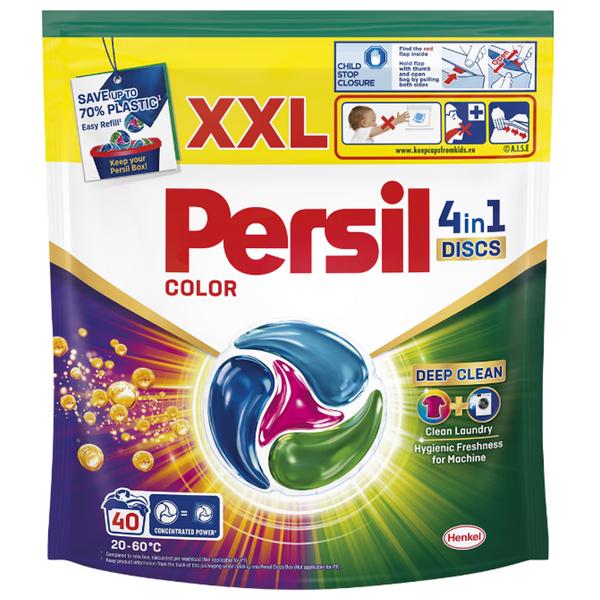 Detergent Capsule pentru Rufe Colorate - Persil Disc Color 4 in 1 Deep Clean, 40 buc